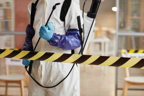 Professional Biohazard technician working in Rescue, CA